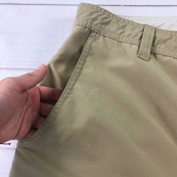 Quiksilver Men Size 34 Beige Khaki Cargo Bermuda Shorts - Picture 3 of 13